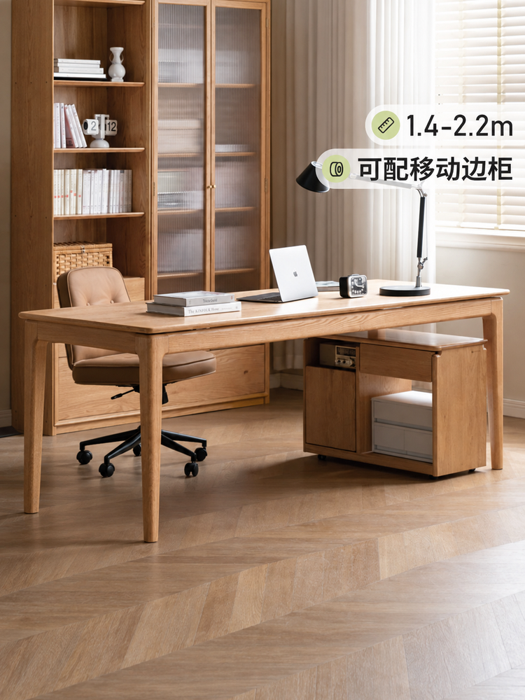 实木书桌双人办公桌原木大工作台长桌写字台桌子简约餐桌