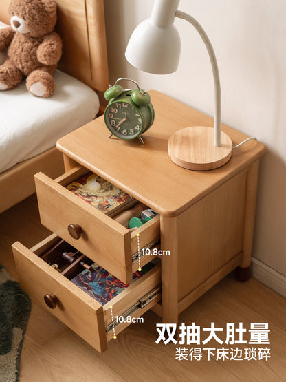 实木床头柜北欧青少年储物柜现代简约卧室床边小柜子