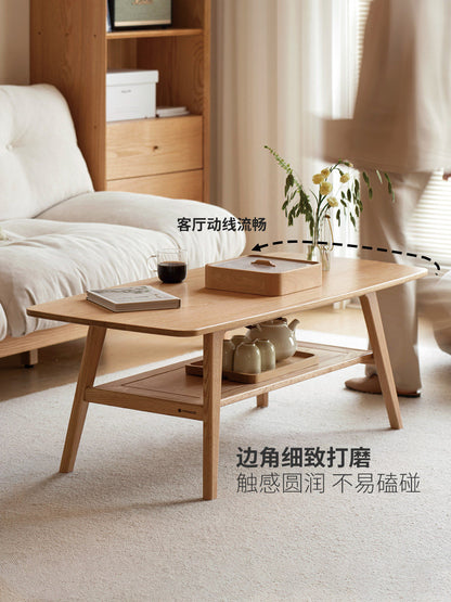 全实木茶几北欧纯橡木茶台现代简约咖啡桌小户型客厅茶桌