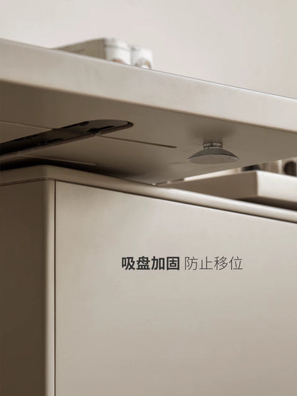 实木伸缩梳妆台卧室家具轻奢收纳化妆桌现代简约斗柜桌子