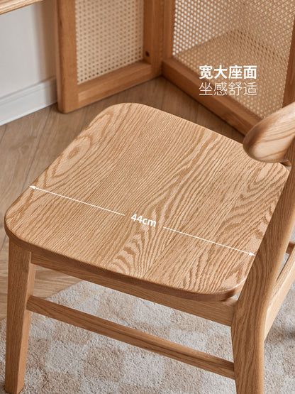 实木餐椅日式简约靠背椅餐厅原木餐桌椅子书桌椅凳子