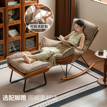 布艺沙发椅客厅懒人沙发阳台摇椅休闲蛋壳椅蜗牛椅