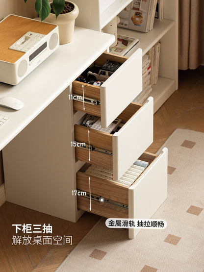 实木书桌白色电脑桌靠墙工作台写字桌法式梳妆台桌子