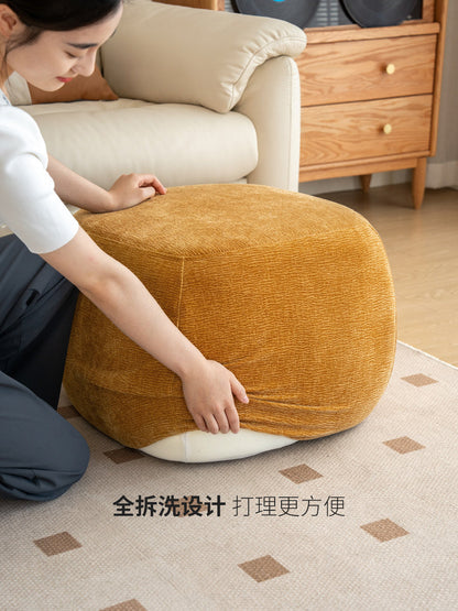 布艺坐墩现代简约客厅沙发凳脚凳玄关换鞋凳榻榻米脚踏