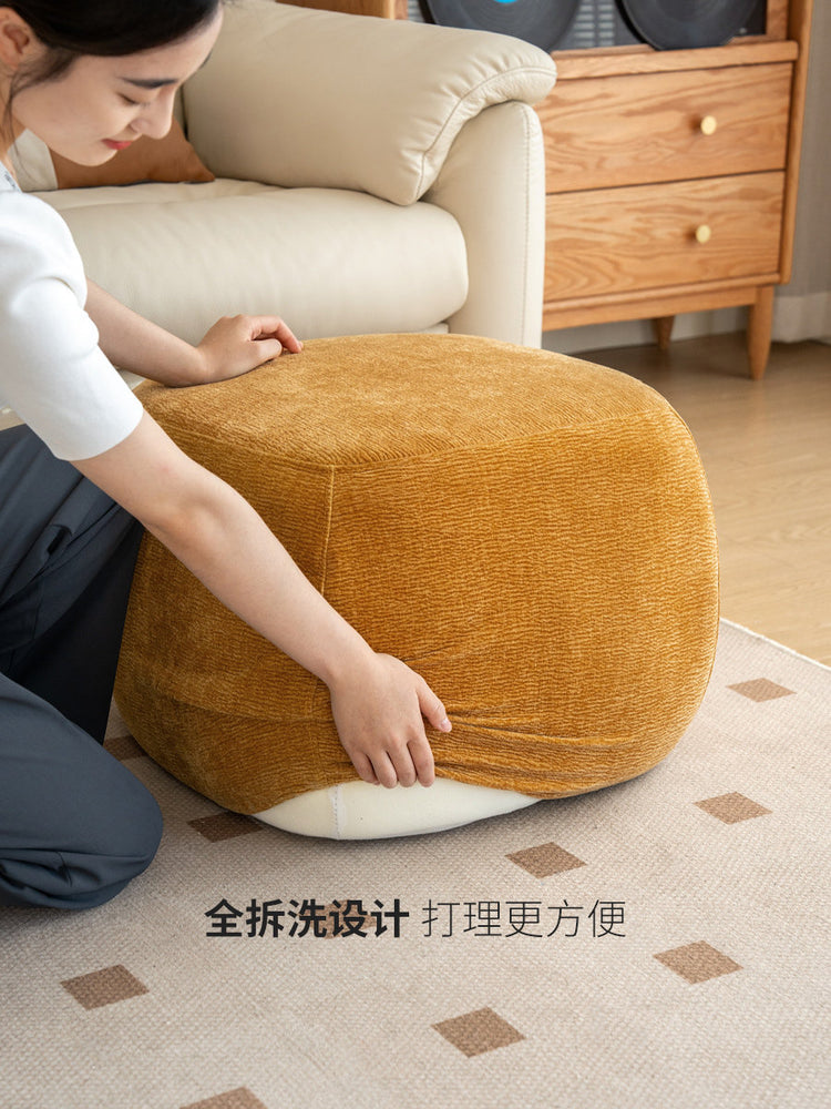 布艺坐墩现代简约客厅沙发凳脚凳玄关换鞋凳榻榻米脚踏