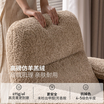 布艺沙发椅阳台法式复古单人椅设计师客厅中古风休闲椅