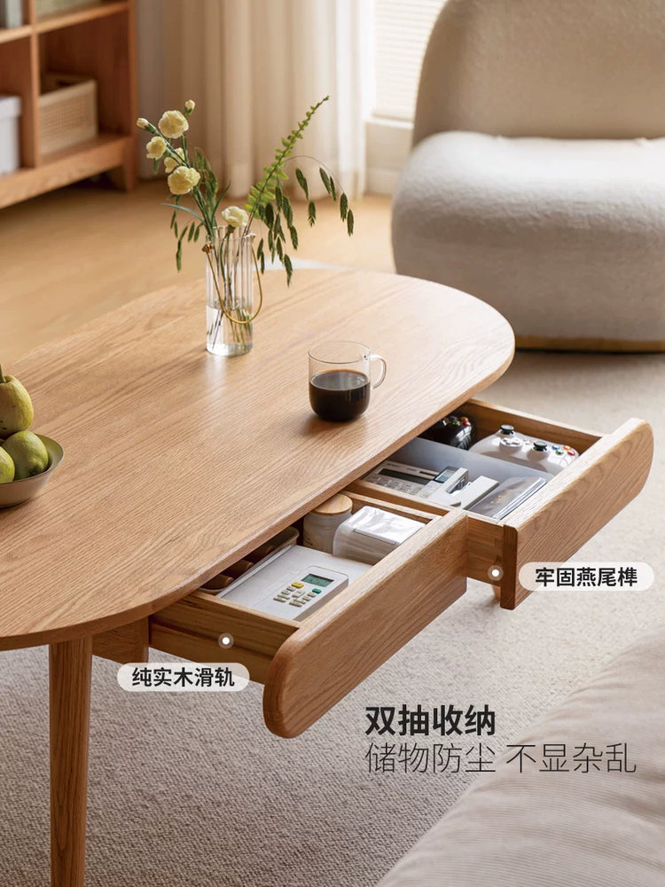 实木茶几北欧橡木小户型胶囊茶桌简约客厅创意阳台茶台