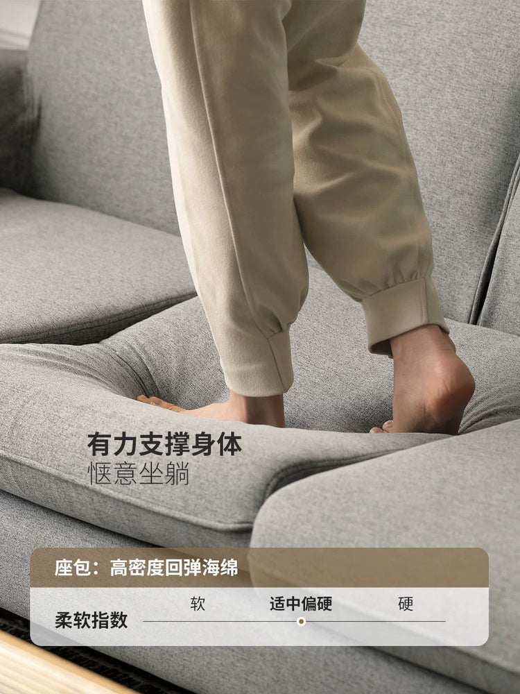 布艺沙发简约现代小户型客厅布沙发北欧三人家具组合套装