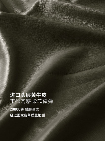 实木现代简约樱桃木双人沙发客厅小户型真皮沙发