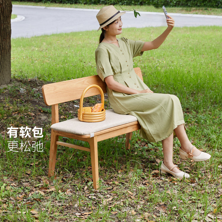 长条凳软包可拆卸现代简约舒适坐垫布艺实用垫子