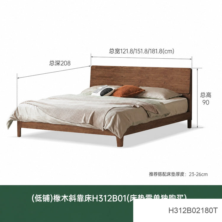 全实木床北美黑胡桃木双人床现代简约主卧大床卧室家具