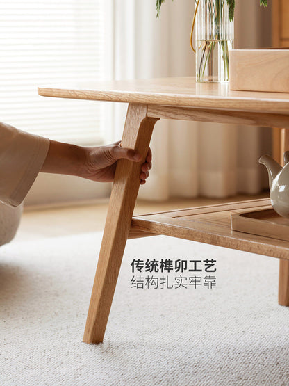 全实木茶几北欧纯橡木茶台现代简约咖啡桌小户型客厅茶桌