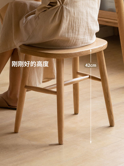 实木温莎凳卧室化妆凳凳子梳妆凳矮凳方凳餐凳木凳