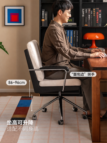实木书椅办公椅电脑椅橡木升降椅书房转椅座椅书桌椅椅子