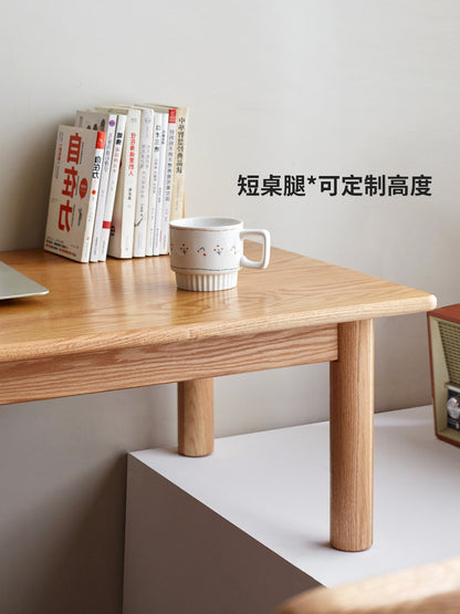 实木飘窗书桌书房简约现代电脑桌日式橡木卧室桌子