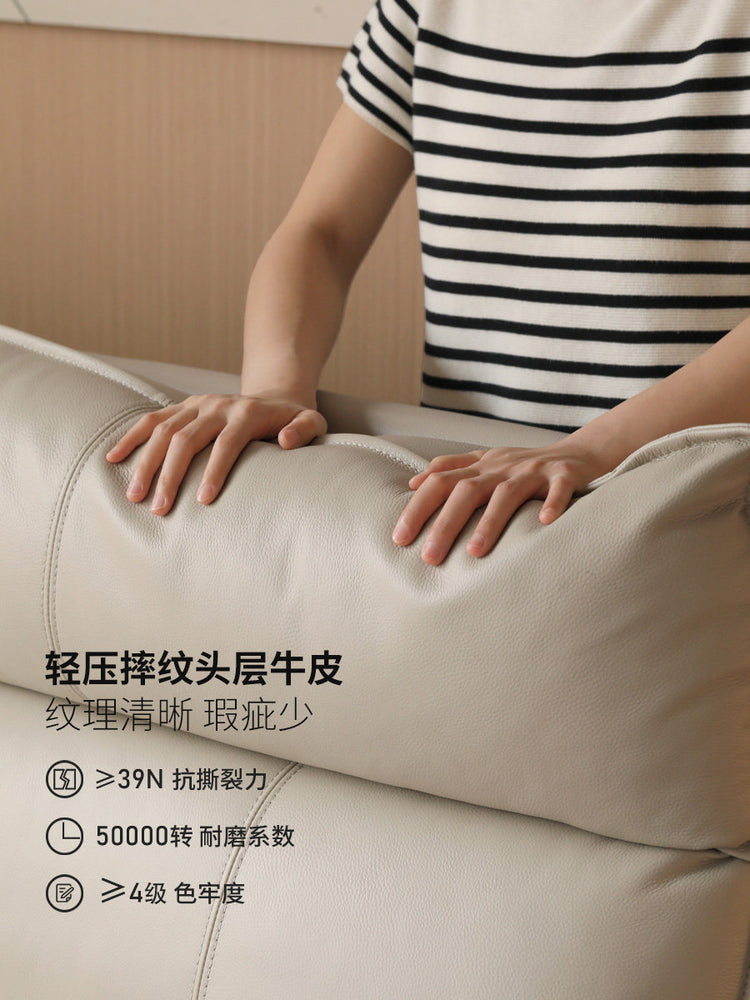 轻奢现代软包床卧室大气双人床小户型真皮床