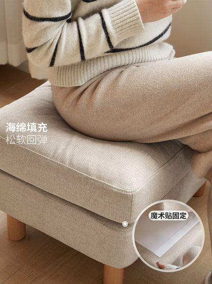 实木沙发脚凳现代简约入户换鞋凳矮凳客厅布艺坐墩