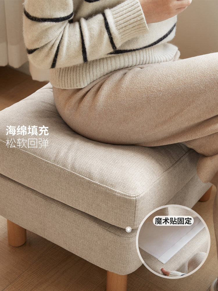 实木沙发脚凳现代简约入户换鞋凳矮凳客厅布艺坐墩