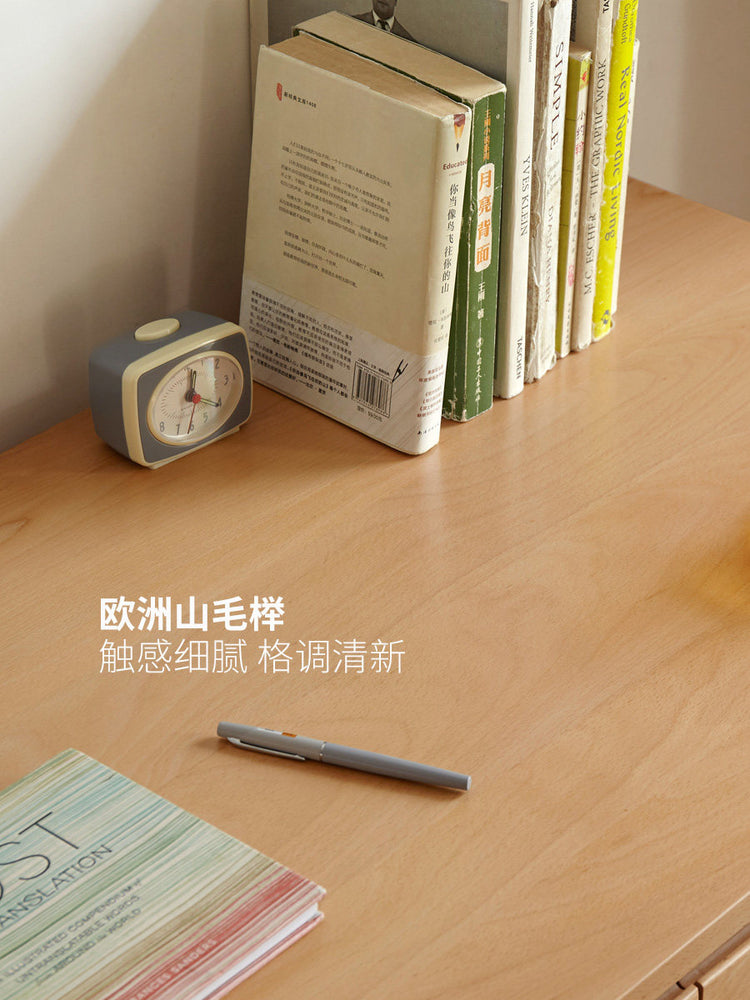 实木电脑桌简约书桌原木办公桌小户型学习桌写字桌小桌子