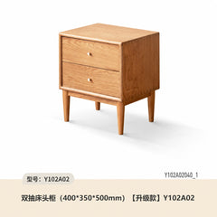 实木床头柜现代简约储物柜原木风床边柜白蜡木卧室小柜子