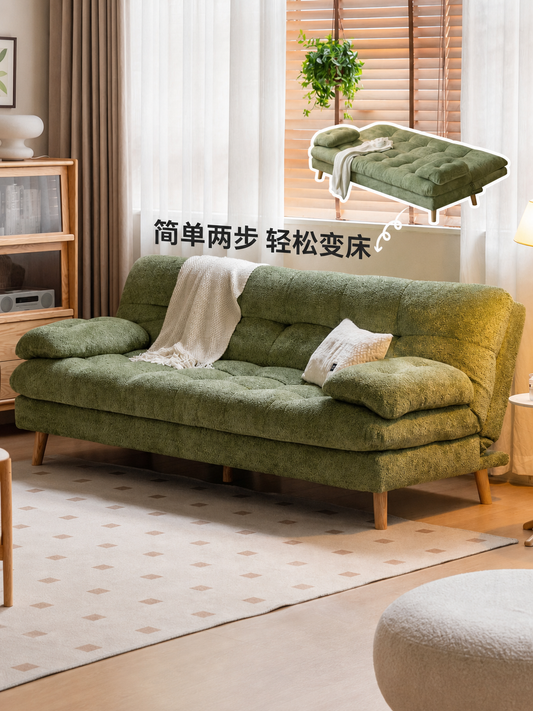 布艺沙发床现代简约坐卧两用沙发客厅小户型可折叠伸缩床