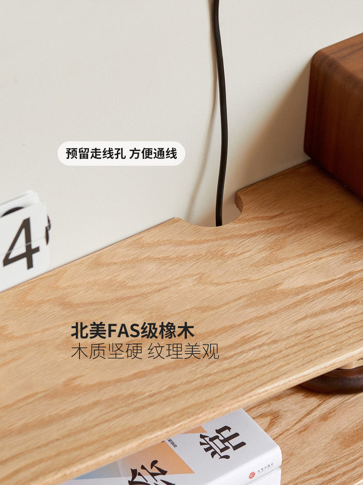 实木悬空窄电视柜简约客厅背景墙柜北欧壁挂置物架