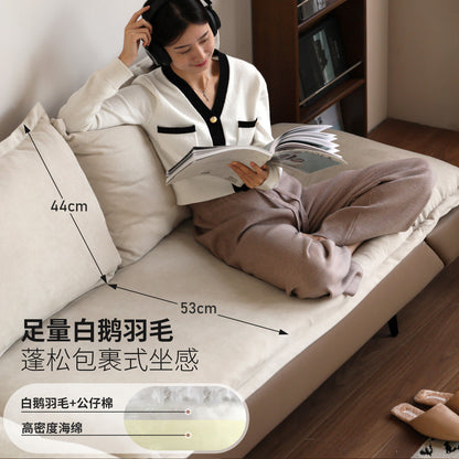 布艺沙发现代简约小户型科技布客厅旋转直排沙发