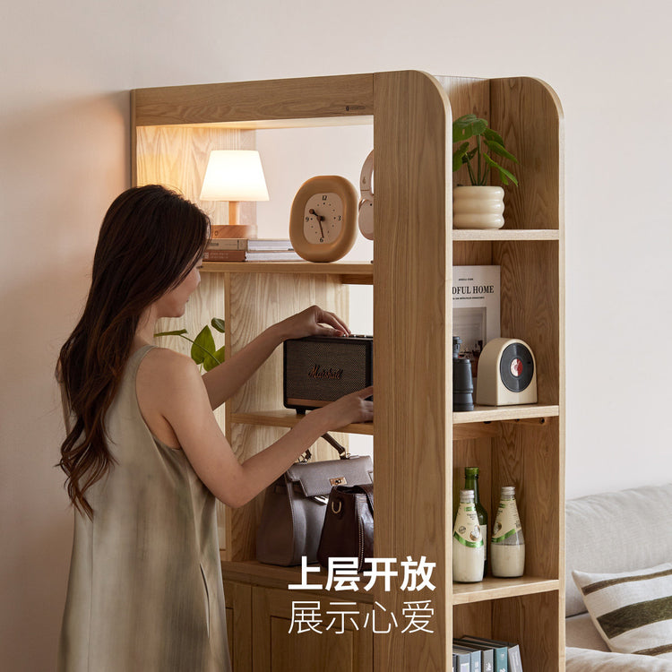 全实木玄关隔断柜北欧门厅柜现代简约鞋柜客厅屏风柜