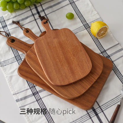 乌檀木砧板可立可挂双面整木菜板简约厨房切水果案板