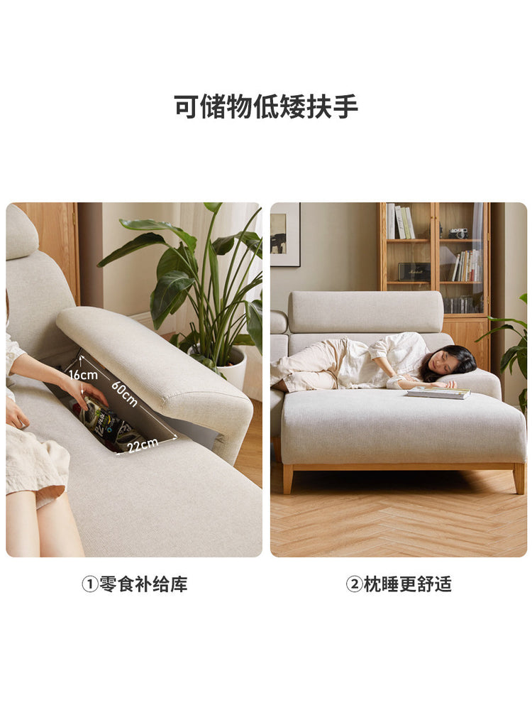 布艺沙发现代简约高靠背转角布沙发大户型客厅家具