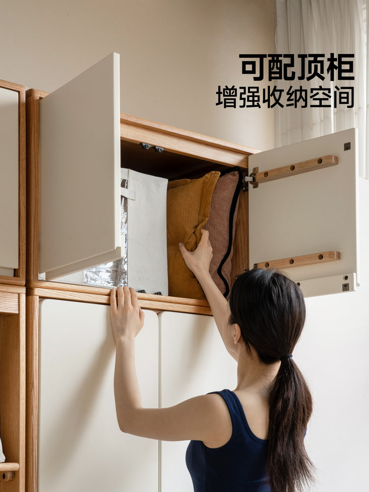 实木儿童衣柜组合简约男孩女孩小户型衣橱卧室收纳柜