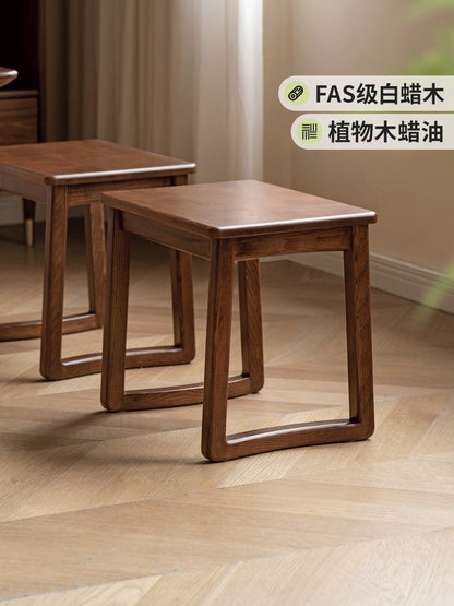 实木茶凳现代简约客厅白蜡木方凳小户型餐凳换鞋凳
