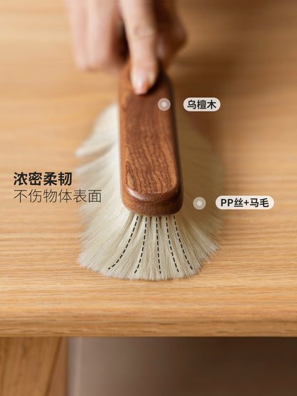 实木长柄扫床刷子除尘软卧室清洁多功能马毛刷