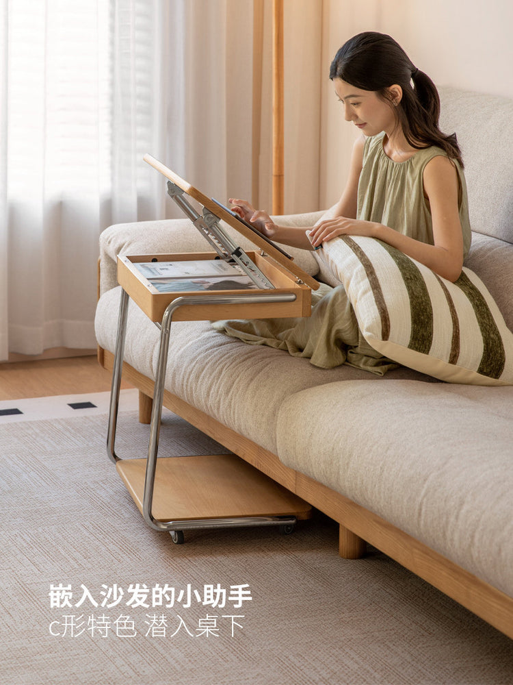 实木边几客厅现代简约沙发边桌阳台小户型C型角几