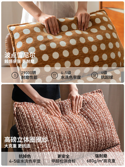 布艺沙发椅客厅中古风摇摇椅阳台躺椅小户型休闲单椅