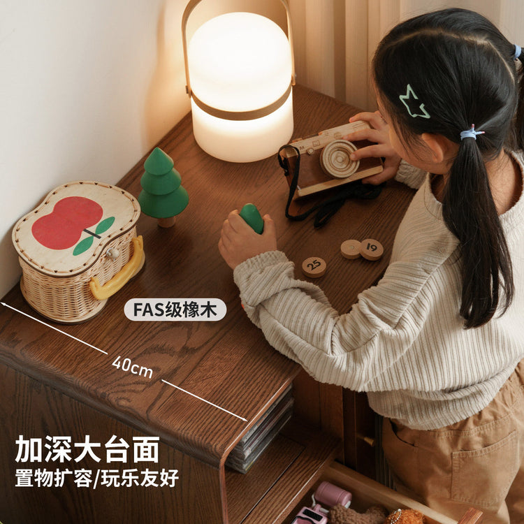 实木电视柜边柜北欧简约储物柜客厅茶水柜橡木餐边柜
