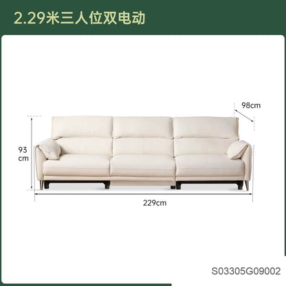 零靠墙电动客厅头层牛皮多功能大象耳朵沙发