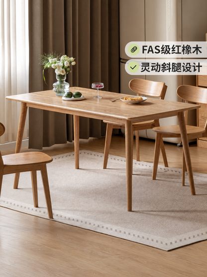 实木餐桌现代简约饭桌小户型橡木桌椅热销餐厅家具办公桌