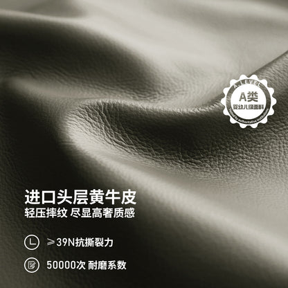 实木电动客厅意式轻奢零靠墙真皮沙发黑胡桃功能沙发