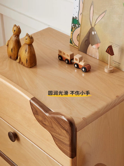 儿童斗柜实木卧室柜子储物柜床头柜抽屉式玩具收纳柜