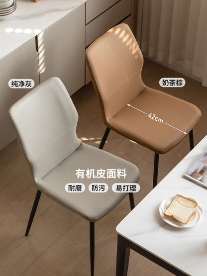 铁艺餐椅椅子轻奢餐厅靠背椅简约书桌椅软包椅餐桌椅