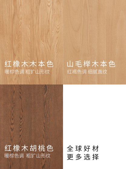 实木书柜书房胡桃色落地柜防尘展示柜橡木书架置物柜