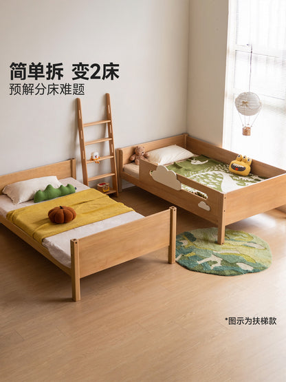 实木儿童高低床可拆分互不干扰子母床上下铺组合双层床