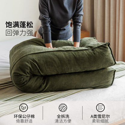 布艺软靠中古风可拆洗无床头神器榻榻米防撞靠背垫