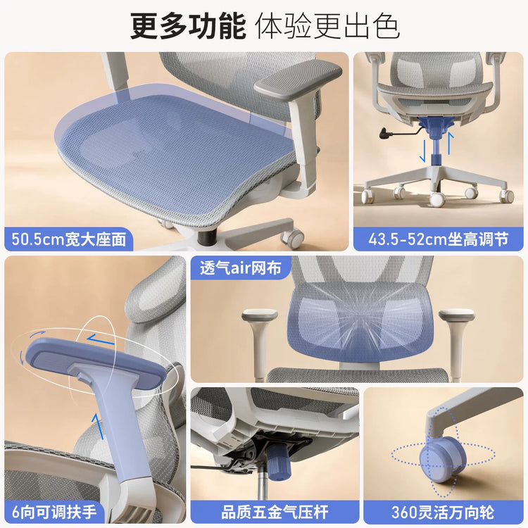 电脑椅人体工学椅靠背椅书房护腰舒适办公椅学习椅