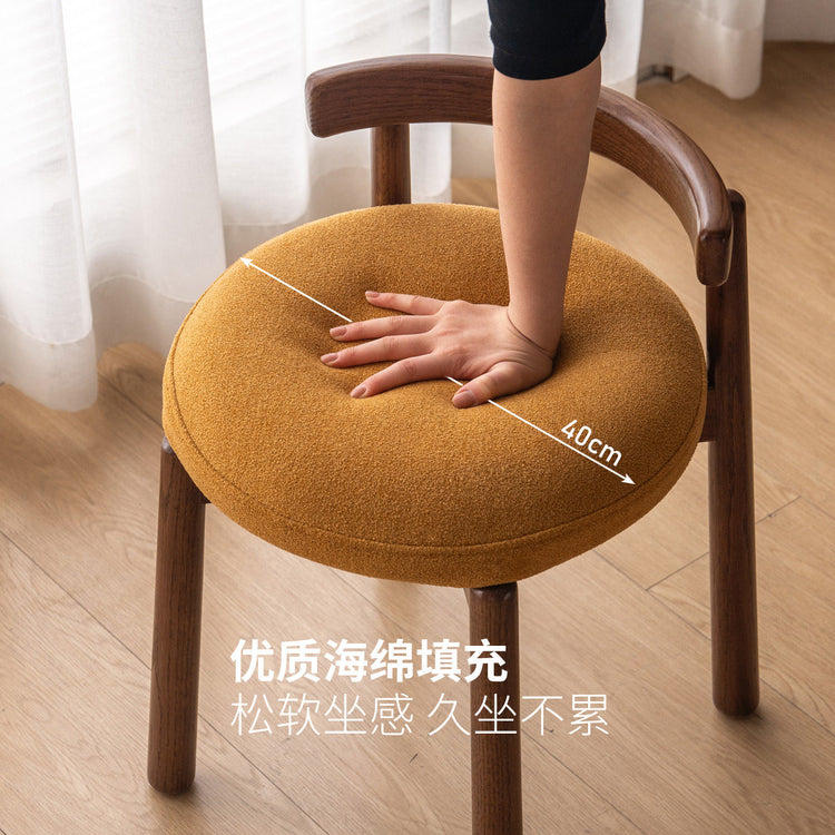 实木板凳简约休闲矮凳带靠背化妆凳久坐舒适软包凳子