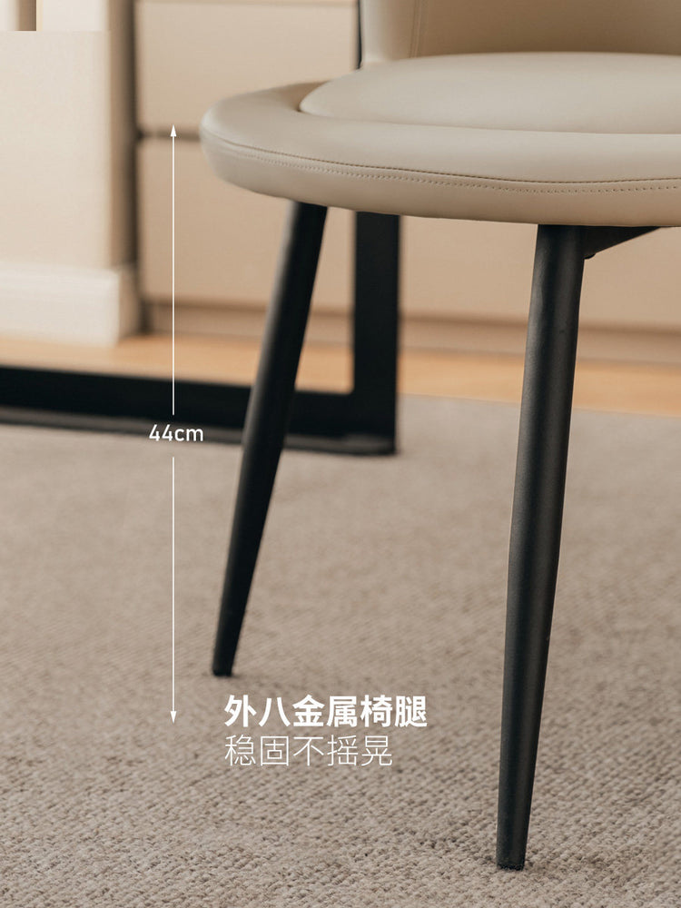 书椅舒适电脑椅意式轻奢软包餐椅高级感办公椅椅子