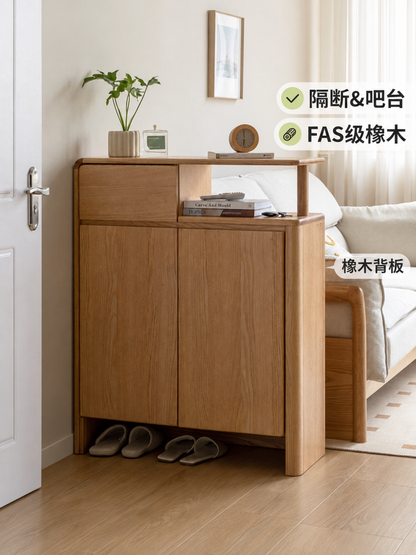 实木鞋柜矮柜储物柜客厅入户玄关柜收纳柜落地隔断柜