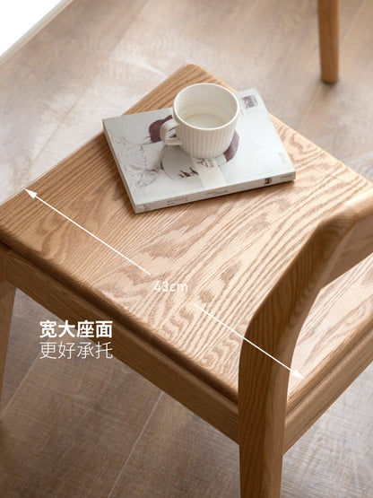 实木餐椅北欧小户型堆叠凳餐厅靠背椅橡木舒适椅子