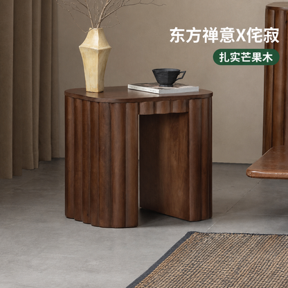 实木边几客厅侘寂风沙发边桌小户型角几宋氏美学小茶几